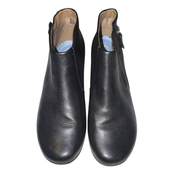 Dansko Boots Womens Size 10 Fifi Ankle Boots Black Leather Zip Comfort Shoes - Picture 3 of 11